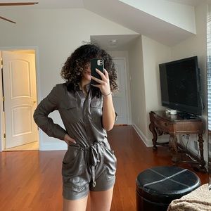 BCBGMaxazria Long Sleeve Romper